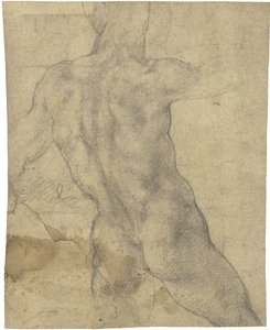 Naken man av Michelangelo Buonarroti