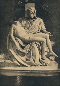 Roma - Peterskyrkan. Pieta av Michelangelo, 1910 av Michelangelo Buonarroti