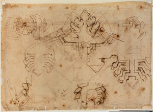 Studier för befästningar av Michelangelo Buonarroti