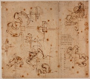 Studier av befästningar för en port av Michelangelo Buonarroti