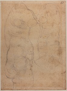 Två studier av en antik Venus av Michelangelo Buonarroti