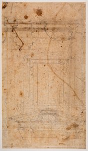 Murgrav och del av kyrkoplan av Michelangelo Buonarroti