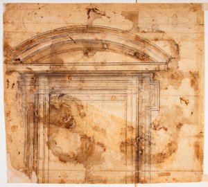 Fönsterskisser för San Giovanni dei Fiorentini av Michelangelo Buonarroti