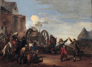 Bamboccio barnslighet, första tredjedelen av 1600-talet.