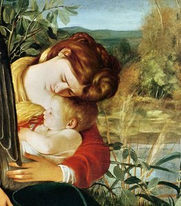 Vila på flykten till Egypten (detalj. 1603) av Michelangelo Merisi Caravaggio
