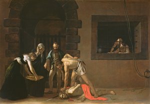 Halshuggningen av Johannes Döparen, 1608 av Michelangelo Merisi Caravaggio