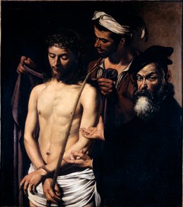Ecce homo Målning av Michelangelo Merisi känd som Caravaggio (The caravage av Michelangelo Merisi da Caravaggio
