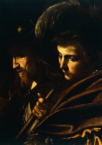 Ansikten av två män, detalj från Our Lady of Mercy eller Seven Acts of Mercy, c.1606-07 (olja på duk)