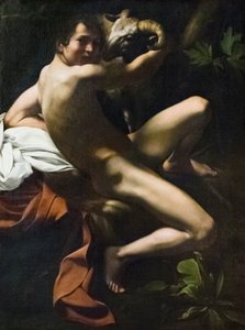 Johannes Döparen, Ungdom med en bagge av Michelangelo Merisi da Caravaggio