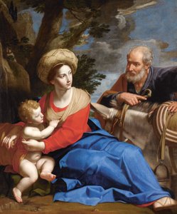 Resten på flykten till Egypten, ca. 1640. av Michele Desubleo