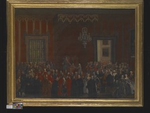 En borgerlig ceremoni vid Ferdinand IV:s trontillträde i Neapel 1759, ca 1780 (olja på duk) av Michele Foschini
