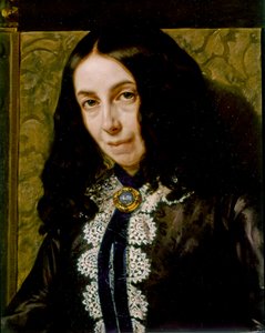 Elizabeth Barrett BROWNING, Porträtt detalj