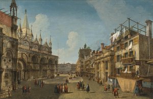 Utsikt över Piazzetta dei Leoni av Michele Marieschi