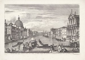 Venedigs Canal Grande Prospekt för Grand Canal of Coenobium D: visar tydliga linjer (...) (titel på objekt) Gezichten op Venetië (serietitel) Magnifik och utvald utsikt över staden Venedig (serietitel)