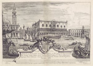 Magnifik och selektiv utsikt över staden Venedig av Michele Marieschi
