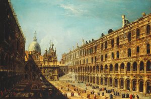 Innergården till Dogepalatset, Venedig,