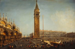 Piazza San Marco, Venedig, från Torre dell "Orologio, c.1737-9