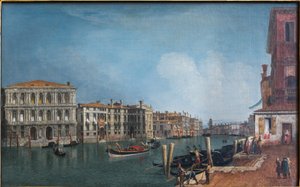 Utsikt över Canal Grande nära Ca