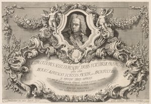 Utsikt över Venedig: Frontispice - Titelsida, 1741.