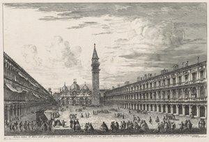 Utsikt över Venedig: Piazza SAN. Marco