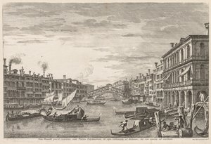 Utsikt över Venedig: Rialto av Michele Marieschi