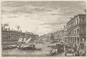 Utsikt över Venedig: Rialto, 1741. av Michele Marieschi