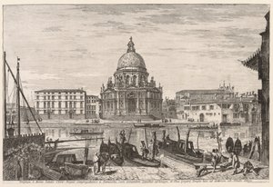 Utsikt över Venedig: S. M. Della Salute av Michele Marieschi