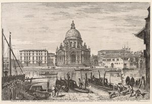 Utsikt över Venedig: S. M. Della Salute, 1741. av Michele Marieschi