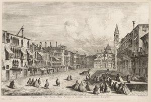 Utsikt över Venedig: S. Maria Formosa av Michele Marieschi