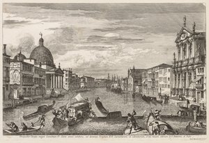 Utsikt över Venedig: Santa Chiara av Michele Marieschi