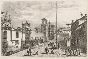Utsikt över Venedig: The Gates of the Arsenal, 1741.