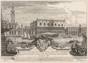 Utsikt över Venedig: Piazzetta och Ducal Palace, 1741.