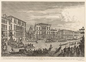 Utsikt över Venedig: Regatta av Michele Marieschi