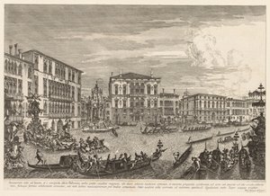 Utsikt över Venedig: Regatta, 1741. av Michele Marieschi