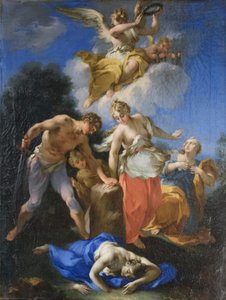 Jungfrurnas martyrium, första hälften av 1700-talet, Michele Rocca (olja på duk)