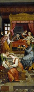 The Birth of the Virgin par Coxcie
