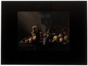 Stilleben med frukt och vindruvor av Michiel Simons