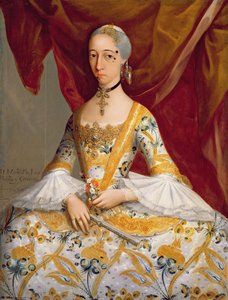 Dona Maria de la Luz Padilla y Cervantes (olja på duk) av Miguel Cabrera