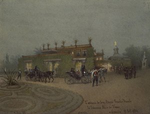 Alice, prinsessan av Hessen, anlände till Livadia den 10 oktober 1894, 1895 av Mihaly von Zichy