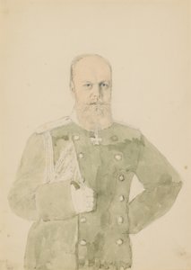 Porträtt av kejsar Alexander III av Mihaly von Zichy