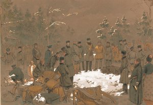 Tsar Alexander II:s björnjakt, 1872.