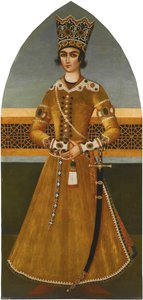 Porträtt av prins Abbas Mirza av Mihr Ali