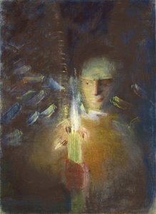 Sanningsdelen Ciurlionis, Mikalojus Konstantinas (1875-1911). Pastell på papper, storlek: 91x66,8