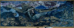Demon Cast Down, 1902 av Mikhail Aleksandrovich Vrubel