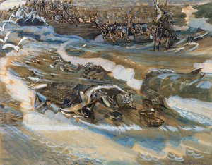 Illustration till sagan om tsaren Saltan av A. Pushkin, 1901 av Mikhail Aleksandrovich Vrubel