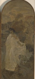 Minerva Triptych The Judgment of Paris, 1893 av Mikhail Aleksandrovich Vrubel