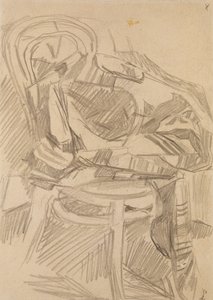 Pläd på stolen, 1904 av Mikhail Aleksandrovich Vrubel