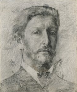 Självporträtt, 1904-1905 av Mikhail Aleksandrovich Vrubel