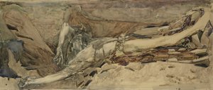 The Demon downcast, 1901 av Mikhail Aleksandrovich Vrubel