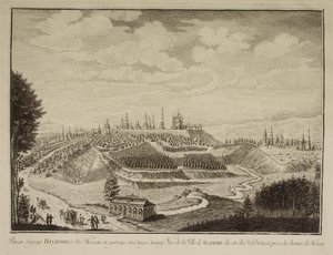 Utsikt över staden Vladimir, 1769 av Mikhail Ivanovich Makhaev